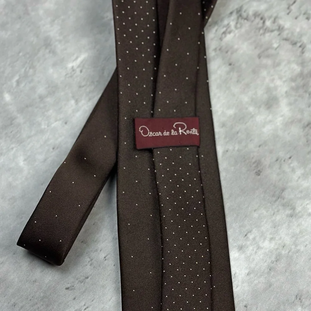Oscar de la Renta Brown Mens Tie